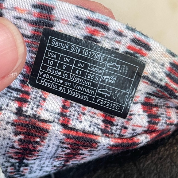 Sanuk women’s 10 sling yoga mat flat sandals with stretch fabric closure EUC - Picture 5 of 6